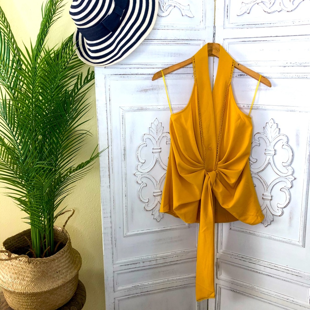 Strut & Bolt mustard blouse (S)